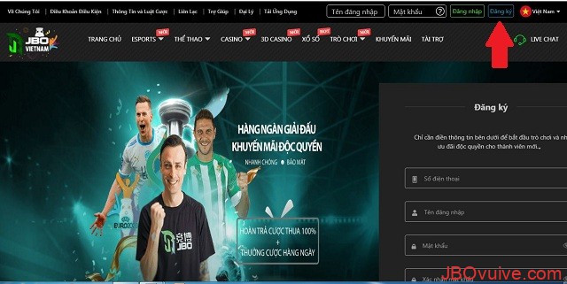 Nhấn đăng ký thành viên JBO Nhấn đăng ký thành viên JBO