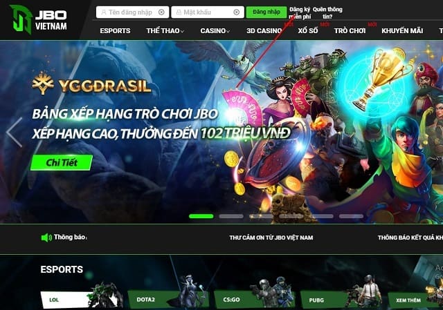 Tạo tài khoản và nạp tiền là bước đầu tiên khi tham gia cá cược PUBG JBO Tạo tài khoản và nạp tiền là bước đầu tiên khi tham gia cá cược PUBG JBO