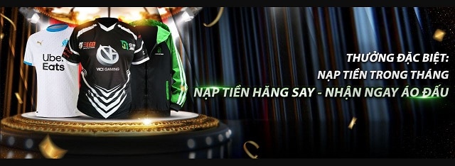 Thưởng áo đấu tại JBO khi thành viên tiến hành nạp tiền trong tháng Thưởng áo đấu tại JBO khi thành viên tiến hành nạp tiền trong tháng