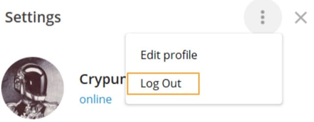 Chọn Log Out Chọn Log Out