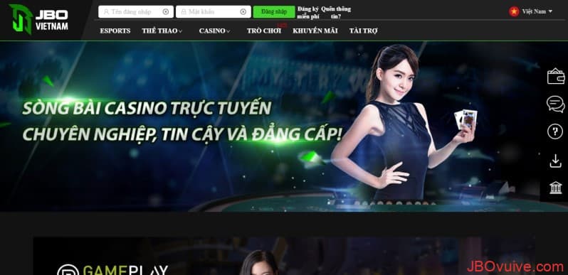 Giao diện chính của nhà cái JBO Giao diện chính của nhà cái JBO